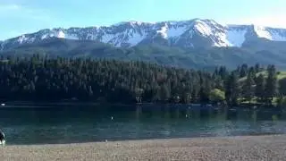 США. Wallowa Lake, one of the Seven Wonders of Oregon