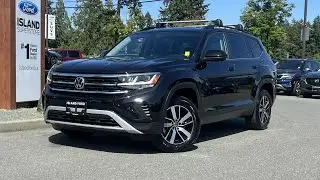 2022 Volkswagen Atlas + Roof Rack, Heated Front Seats, Dual Climate Ctrl Review | Island Ford LJ139