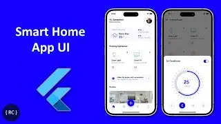 Smart Home App UI in Flutter | Iot App | AC Control app Flutter