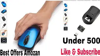 (Renewed) AmazonBasics Wireless Mouse with Nano Receiver - Blue     31 December 2020