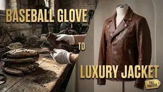 Inside the Vintage Baseball Glove Leather Jacket Workshop &ndash;  Full Process