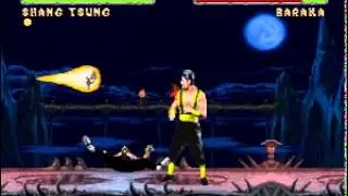 Shang Tsung Fatality Bug-Mortal Kombat 2 SNES (Shang Tsung As Kintaro)