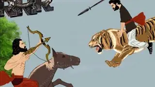 RRR animation short film spoof jr ntr ramcharan rajamouli #cartoon