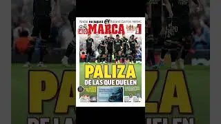 Las portadas del Marca y l'As tras la derrota historica del Madrid contra el City di Guardiola. #ucl