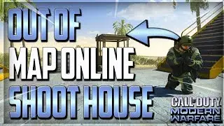 COD MW - *NEW* INSANE WALLBREACH OUT OF MAP GLITCH ON SHOOT HOUSE ONLINE !