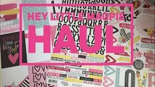 Hey Little Magpie Scrapbook Haul
