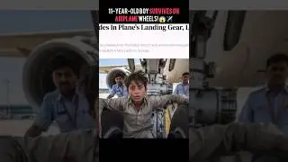 Miracle Boy Survives Flight Hidden in Airplane WHEELS! 😱✈️#airplane