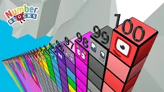 Learn Numbers 1-100 with Numberblocks! 🚀  Easy Math! Amazing Number Fun!
