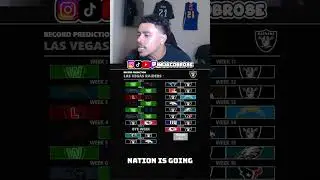 Las Vegas Raiders Schedule Predictions 🔥 #nfl