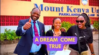 Taking my girl Sophia to law school (Mount Kenya University)