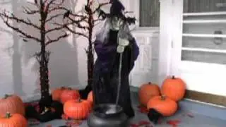 Grandin Road - Life-sized Animated Halloween Witch
