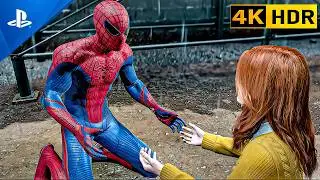 MARVEL SPIDER MAN 2 THE AMAZING SPIDER MAN SUIT GAMEPLAY 4K ULTRA HD 60 FPS