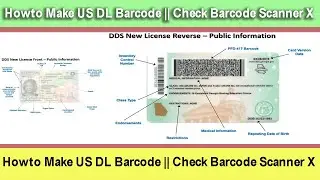 How to Make US DL Barcode || Check Barcode Scanner X