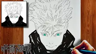 Manga Drawing Gojo Satoru | Jujutsu Kaisen | 呪術廻戦 | Speed Drawing 