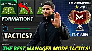 I REACHED 20 STARS IN MANAGER MODE USING THE BEST TACTICS & FORMATION IN FC MOBILE 25!