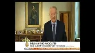 King Albert II of Belgium announces abdication