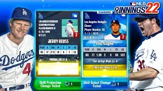 USING BLUE AND GREEN SKILL CHANGE TICKETS! - MLB 9 Innings 22