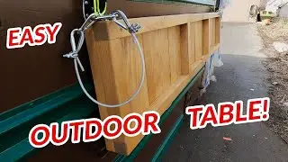 EASY outdoor table for your Skoolie!