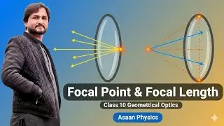 Lecture 23- Focal point and Focal length of Concave and Convex lenses- Asaanphysics -pushto lecture