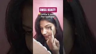 Dual Shades in one eyeshadow?😳 SWISS BEAUTY 🎀 #viral #trending #shorts #makeup #skincare #ytshorts