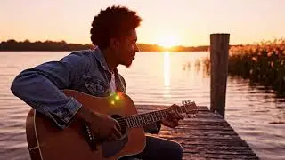 Wildflower Skies Across the Prairie 🤠 Calm Cowboy Acoustic & Rustic Road Vibes