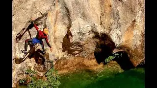 PSYCHOBLOC - canyon de la P&eacute;on&eacute;ra escalade rodellar sierra guara