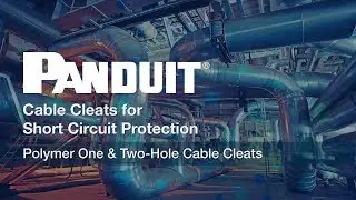 Panduit Cable Cleats for Short Circuit Protection &ndash; Polymer One & Two-Hole Cable Cleat