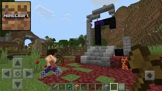 Minecraft Trial Survival Gameplay - Part 3 - Village and ruined portal