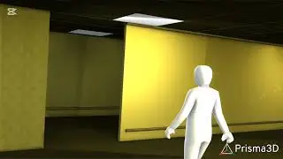 Bart Simpson in the backrooms. 3d animation [horror]