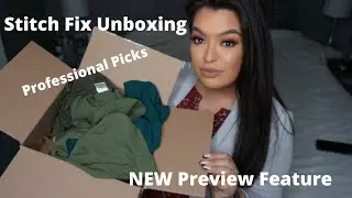 Stitch Fix Unboxing| New Preview Feature| Professional Outfits