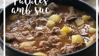 Patates amb suc, recepta familiar