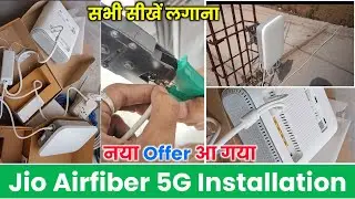 Jio Airfiber Installation Full Process | Jio Airfiber 45 Days Free Offer | Jio Airfiber 5G Setup