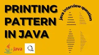Java Program to Print Pattern || Java Interview Question || QA Quick Bytese