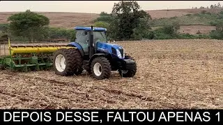 DIRIGINDO / PILOTANDO NEW HOLLAND T7 205 - PLANTIO DE SOJA DIA 29/09/23