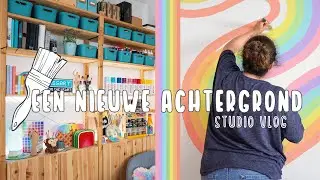 REGENBOOG muurschildering! | Studio Vlog