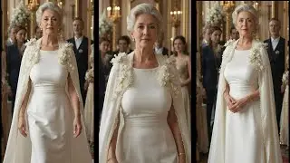 Timeless Wedding Dress for Women 60+ #timelessstyle #womenover60 #weddingfashion #elegantdress