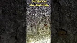 Early 1900s electrical wiring and insulators were mounted into the actual Anthracite coal veins!⚡💡⚒️