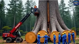 Most Extreme High-Speed Chainsaw Tree-Cutting Machines &ndash; The Biggest Heavy Equipment in Action #5