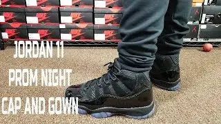 AIR JORDAN 11 PROM NIGHT CAP AND GOWN REVIEW +ON FEET