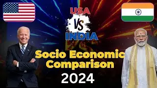 India vs USA Socio Economic Comparison #rankingchannel #factsvideo #indiavsusa #trendingvideo