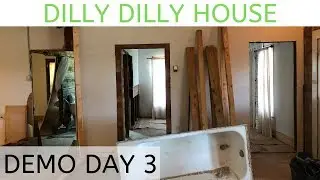 Dilly Dilly House - Demo Day 3 - bathroom and door frames