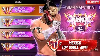 ¡A3 HACK SUBIENDO en DIRECTO al MÁXIMO RANGO Y TOP MUNDIAL! FREE FIRE MAX🔥👑