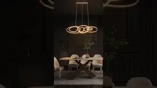 L&aacute;mpara colgante LED moderna #lamparas #iluminacion #led #interiordesign #homedecor