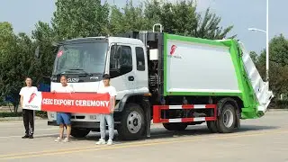 High quality ISUZU FTR refuse compression truck from CEEC TRUCKS