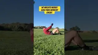 NO WEIGHTS NEEDED 6x50 park workout circuit #getoutandmove #fitness #motivation #workout  ￼#exercise