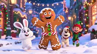 The Gingerbread Man&rsquo;s Christmas Run | Fun Holiday Chase Song for Kids | Christmas Nursery Rhymes