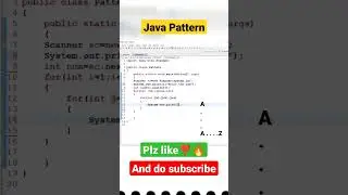 java Pattern 🤩🔥🔥🔥| 