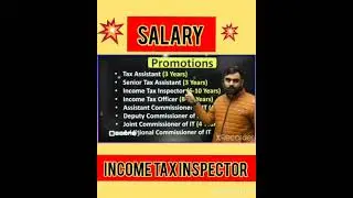 INCOME TAX INSPECTOR #SALARY #shorts #motivation ✨️❤️