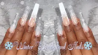 CRACKED ICE NAILS❄️❄️🌨️☃️ WINTER| POLYGEL NAILS #polygelnails #nailart #trending