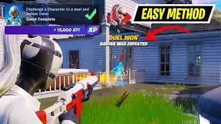 How to EASILY Challenge a Character to a duel and defeat them Fortnite